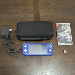 Nintendo Switch Lite Console in Blue with Accessories